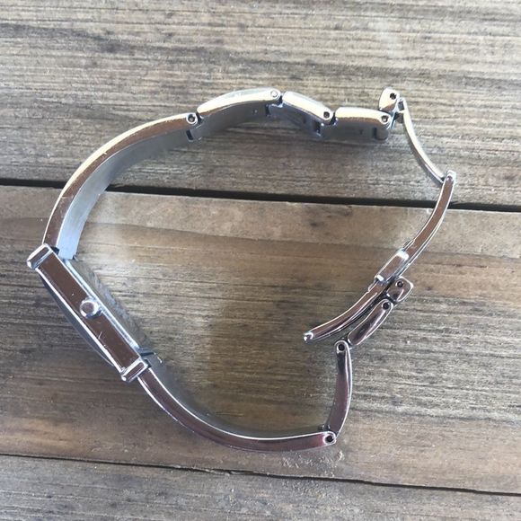 Citizen Eco Drive Silver Stainless Steel Black Face Slimline Watch! GUC - Picture 8 of 14